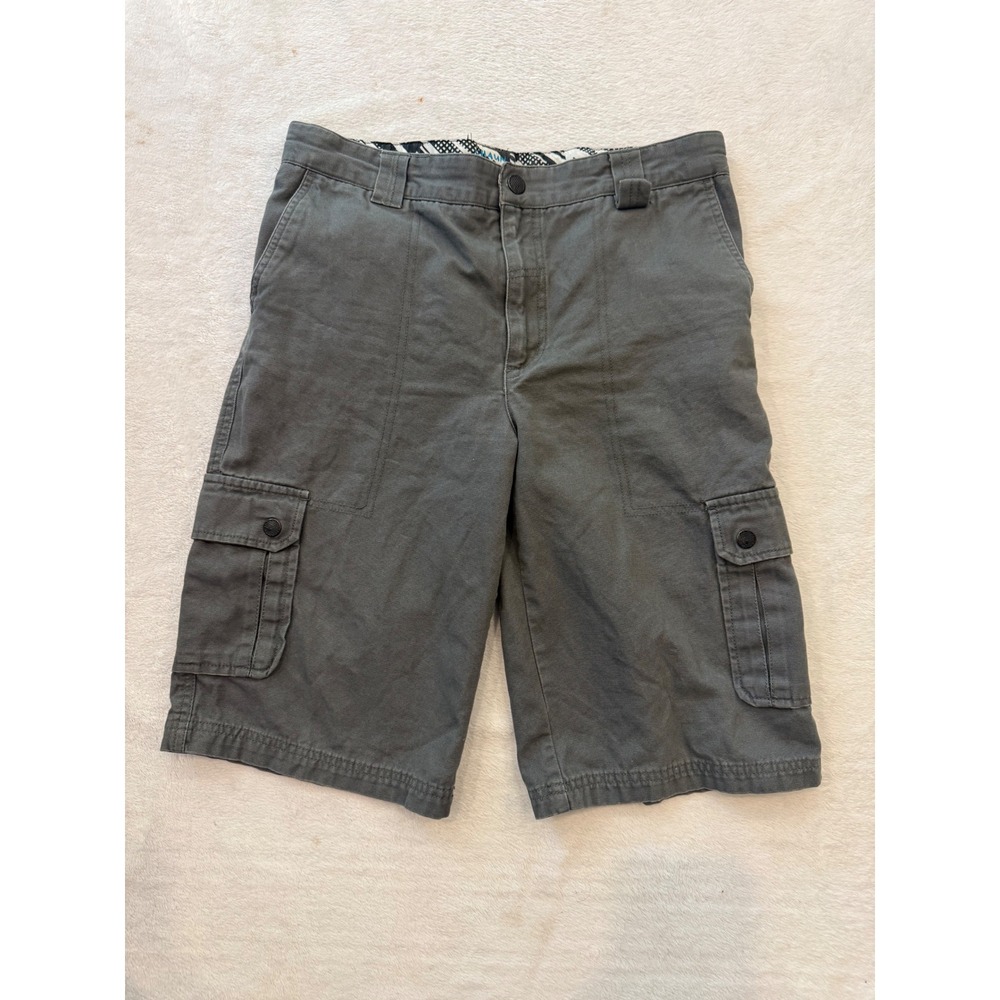 Shaun White Boys Gray Cargo Shorts Size 16 Canvas Multi Pocket Skate Style